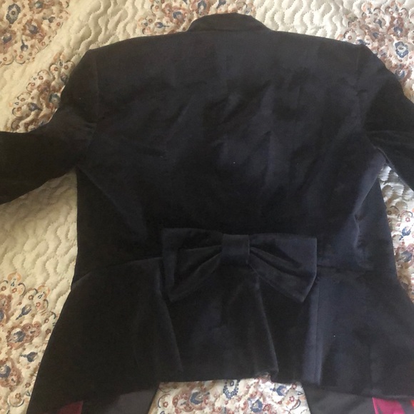 Black velvet blazer - Picture 3 of 4